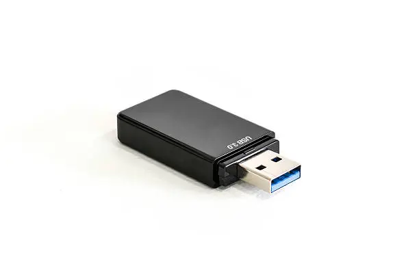 Photo of USB Card Reader On White Background
