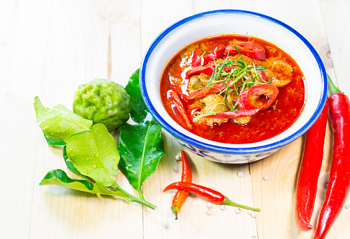 The most popular red curry . ( Authentic thai food )