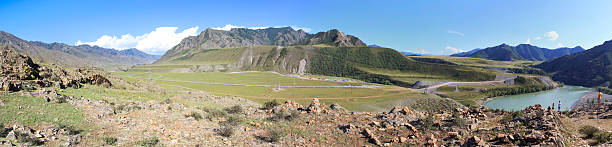 istock Confluence of mountain rivers Chuya and Katun 485235438