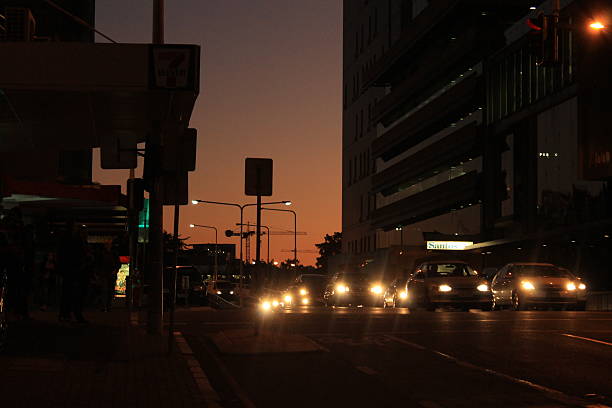 istock Traffic on Brisbane streets at Friday night 485245604