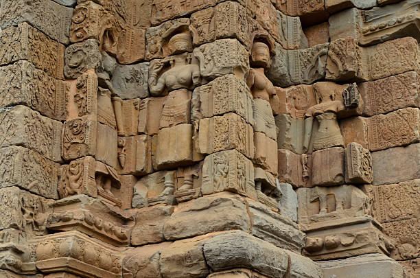 istock Apsara sculpture at Bakong temple, Angkor Wat 485248850