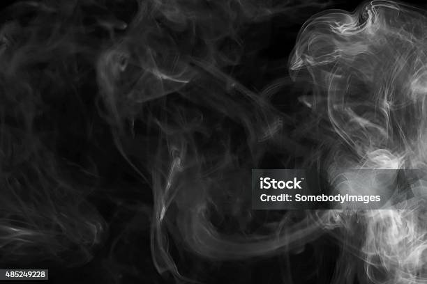 Abstract Smoke On Black Background Stock Photo - Download Image Now - 2015, Abstract, Backgrounds