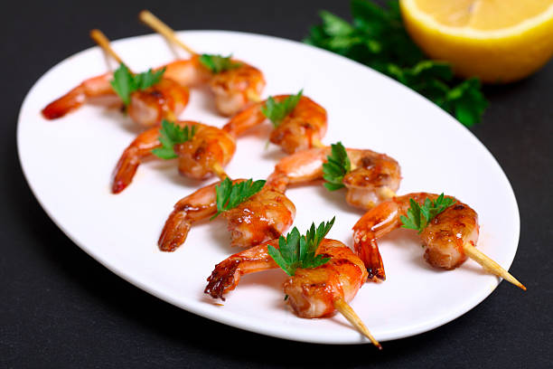 istock shrimps on the skewers 485249878