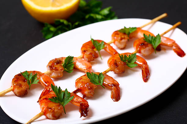 istock shrimps on the skewers 485249882
