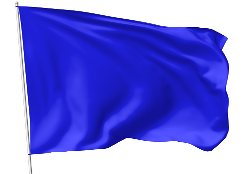 Bandera azul en la esfera photo