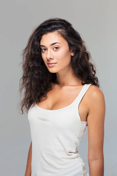 istock Beautiful young girl looking at camera 485250362