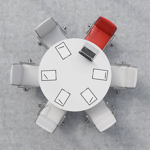 istock Top view of a conference room 485250402