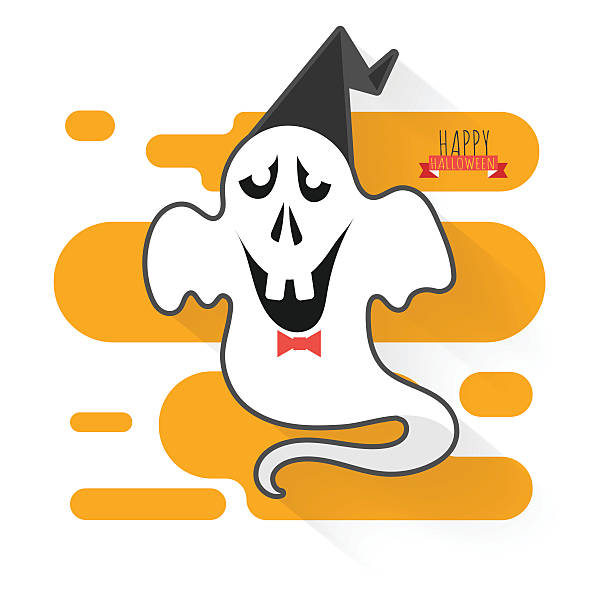 ilustrações, clipart, desenhos animados e ícones de halloween-fantasma - characters cooperation teamwork orange