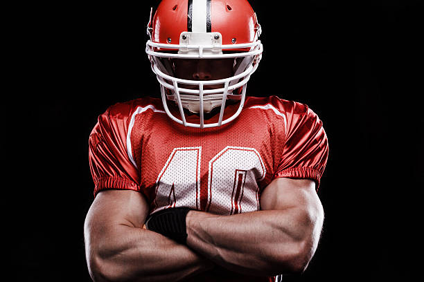 istock Confident sportsman folding his hands 485251274