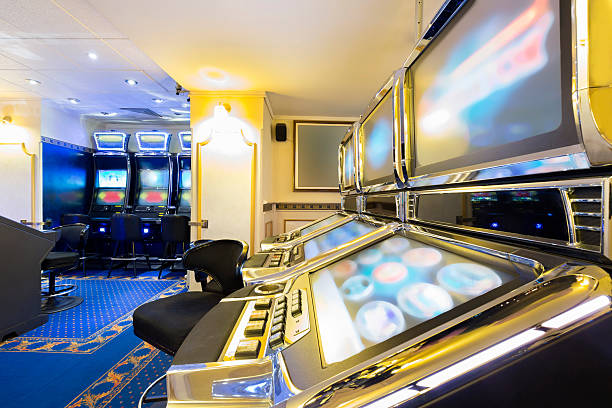 istock Slot machines at the casino 485251936