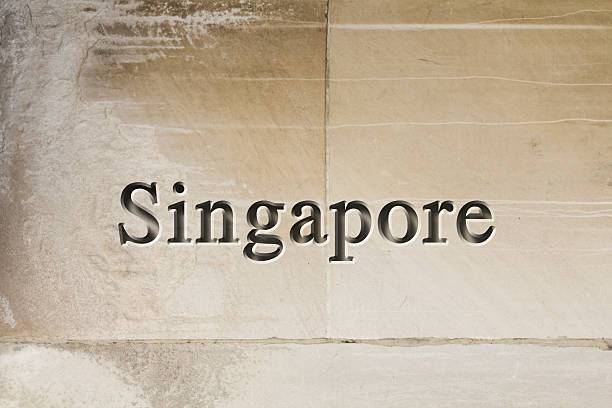 istock Engraved City Singapore 485252096