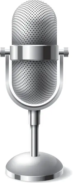 Vector illustration of Microphone