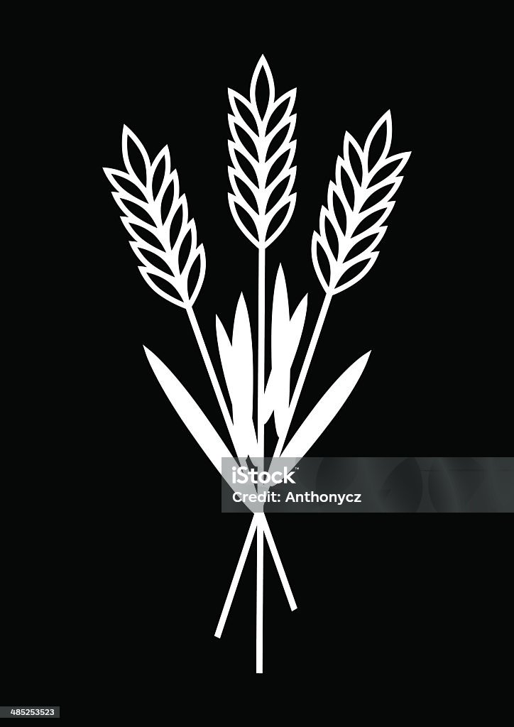 Grain icon Grain icon on black background Agriculture stock vector