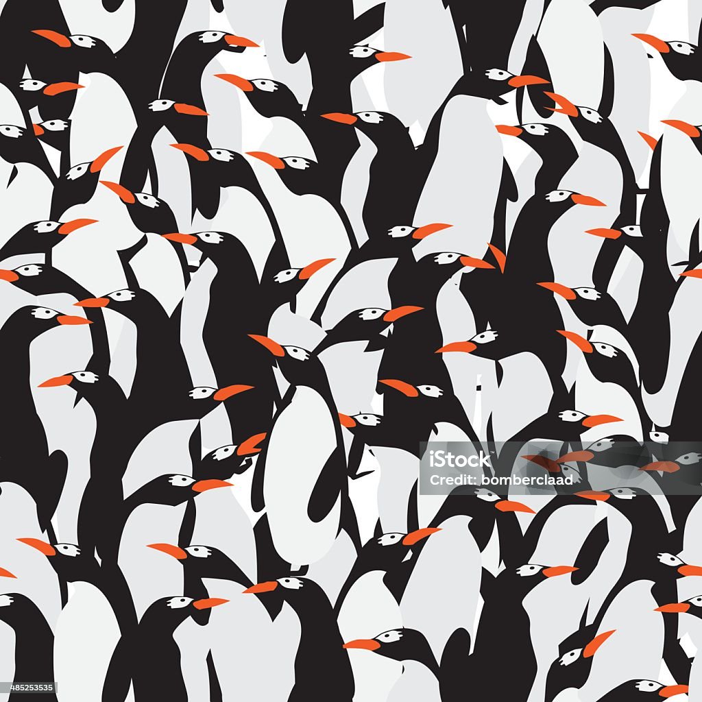 Pingüinos patrón sin costuras - arte vectorial de Actividad libre de derechos