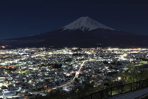 istock Mt.Fuji and the night view 485254338