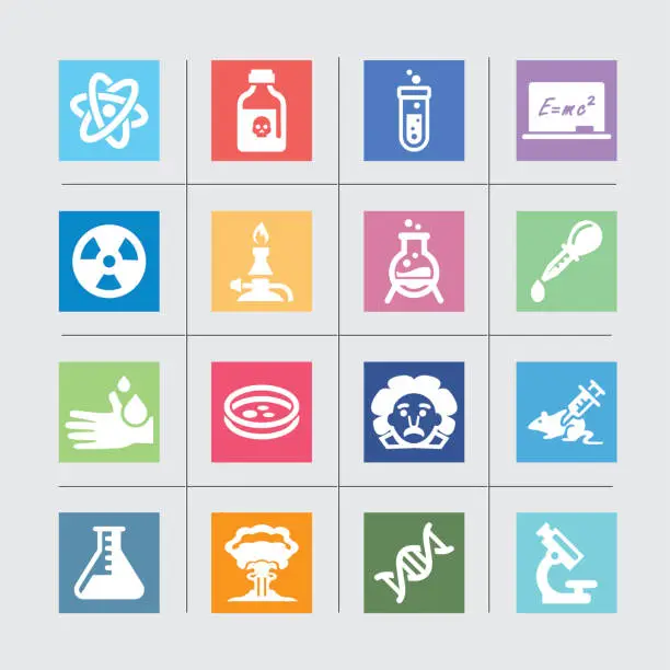 Vector illustration of Science Color harmony Icons l EPS 10