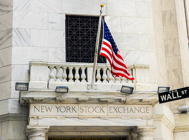 New York Stock Exchange and Wall Street stock photo