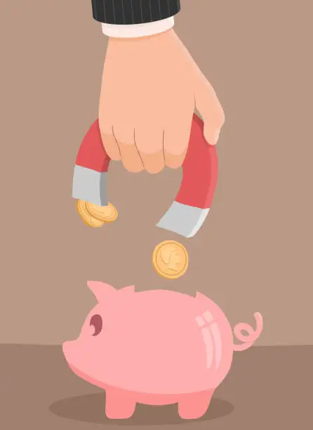 Vector illustration of Savings