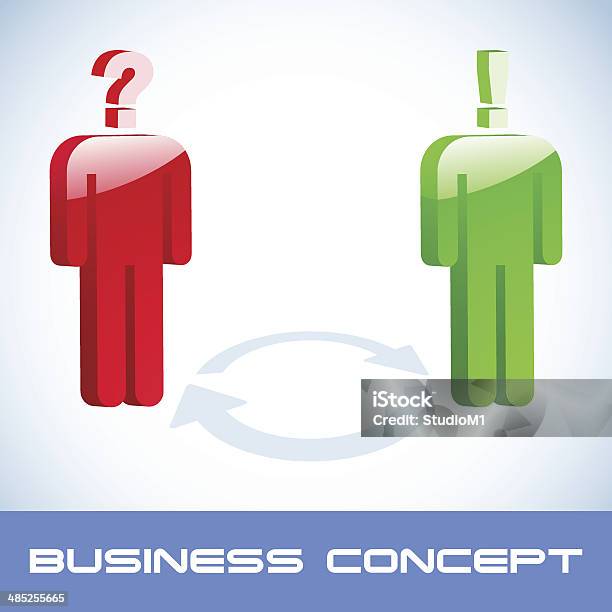 Business Concept Illustration Stock Illustration - Download Image Now - Abstract, Adult, Asking