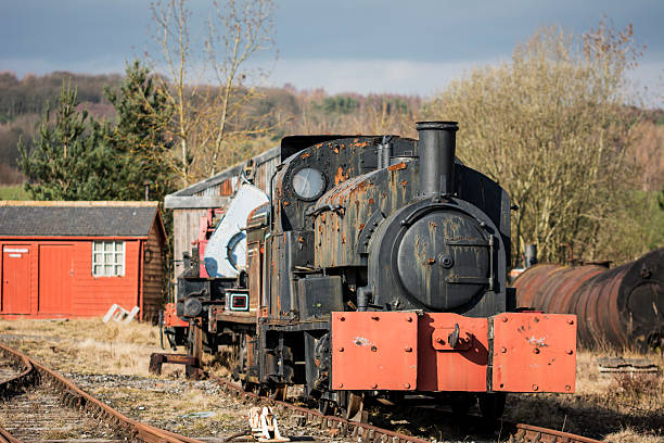 vintage antiga locomotiva a vapor - foreword - fotografias e filmes do acervo