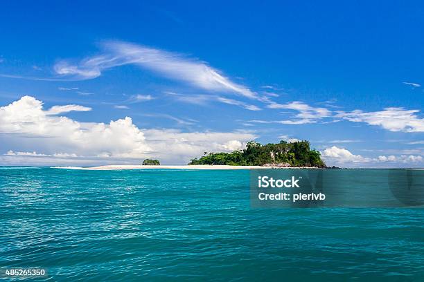 Island And Sandbank Stock Photo - Download Image Now - Nosy Be, Beach, Water