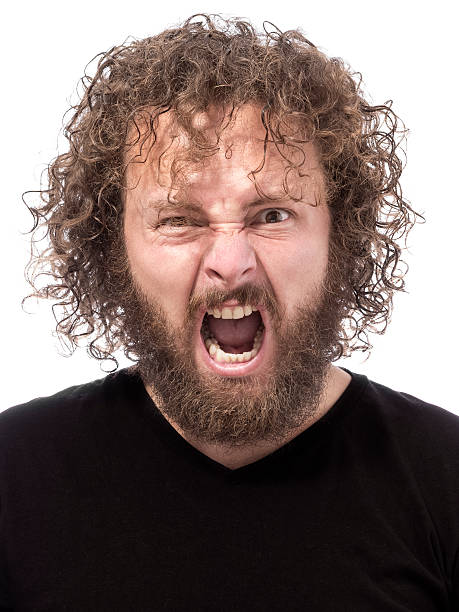 istock screaming bearded man portrait 485266412