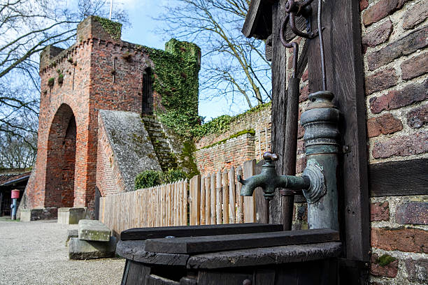 Water tap at  Castle Linn in Krefeld, Germany