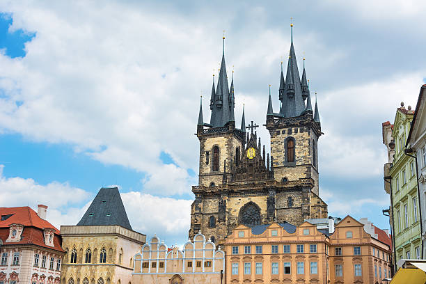 istock Tyn Church in Old Town Square Prague 485268596