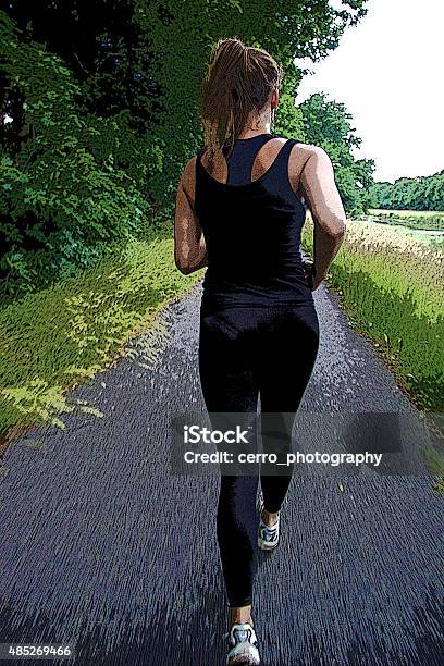 Woman Jogging Stock Photo - Download Image Now - 2015, Active Lifestyle, Activity