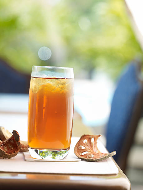 istock Bael healthy drink on wood table 485273194