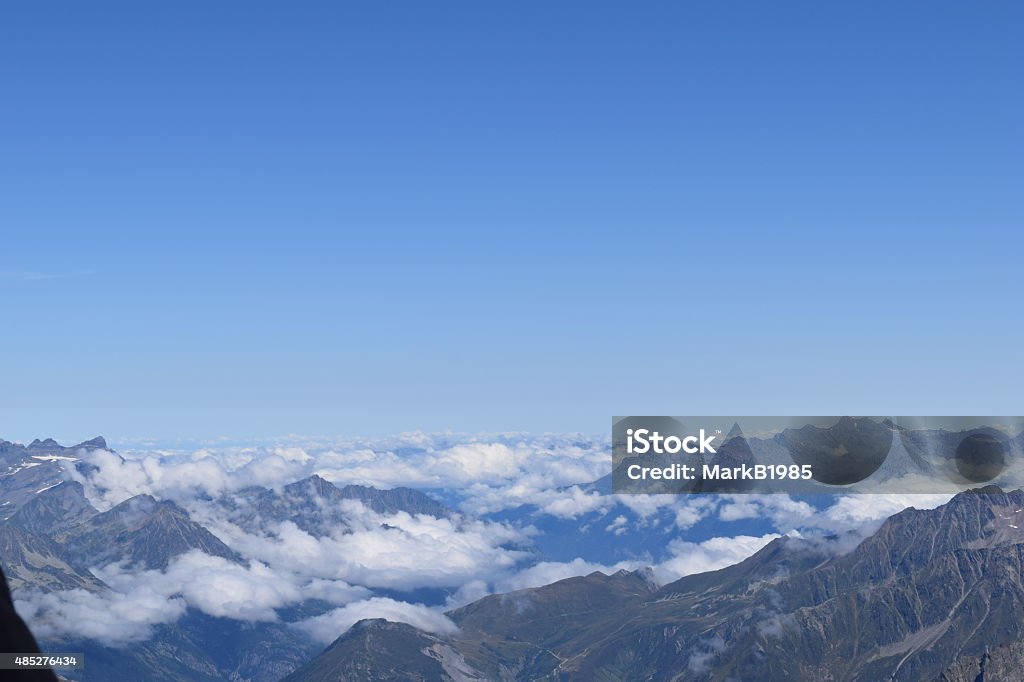 Mountain View View of Mountains in French Alps 2015 Stock Photo
