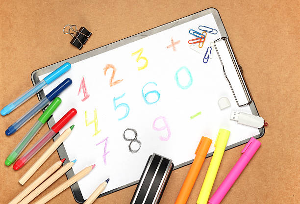 istock Child picture and stationery 485286310