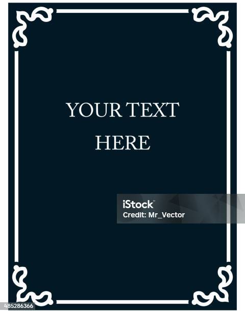 Simple Border Line Simple Vector Line Border Frame Isolated Illustration Stock ...
