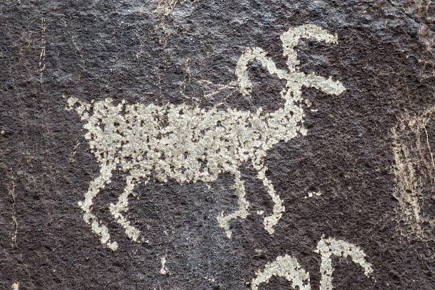 istock Petroglyph in Eastern Washington - One Animal 485289503