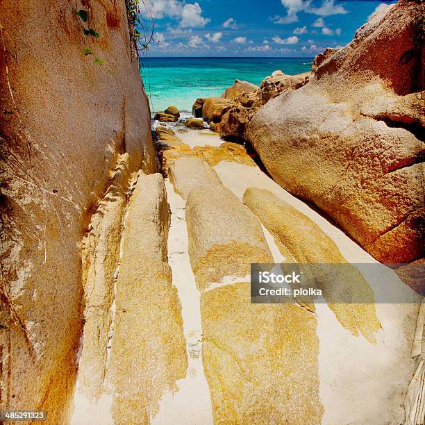 Fondo De La Playa De Ensueño Foto de stock y más banco de imágenes de Aire libre - Aire libre, Anse Lazio, Arena