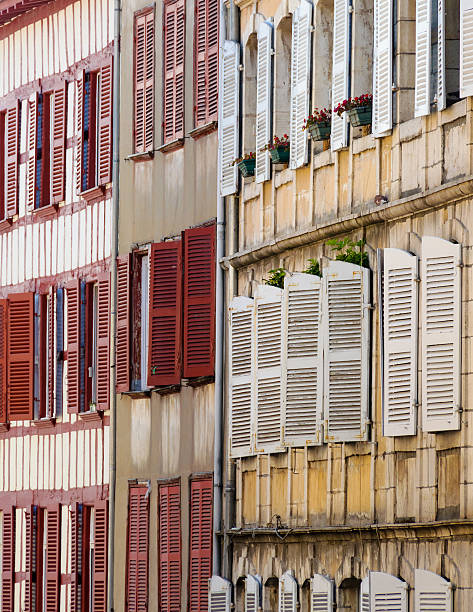 Building facade in Bayonne, France