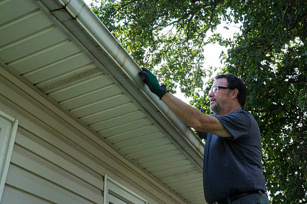 istock Cleaning Gutters Of Leaves And Sticks 485292696
