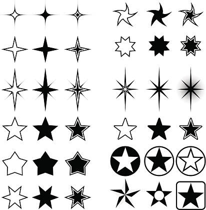 Star Shape Sample Star Shapes Stock Illustration - Download Image Now - 2015, Abstract ...