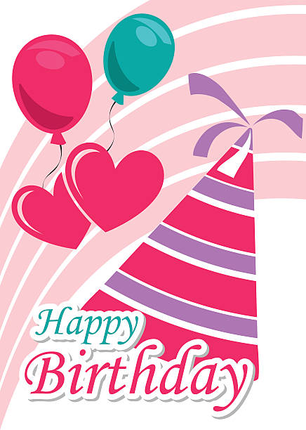 illustrations, cliparts, dessins animés et icônes de poster carte illustration graphique de vecteur joyeux anniversaire ! - carte anniversaire à imprimer