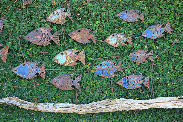 istock green fence with fishs 485294100