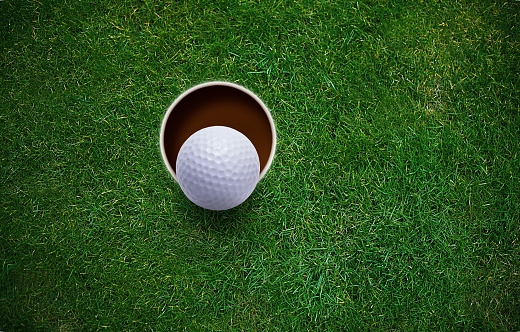 Golfball painted like a baseball ball golf balls