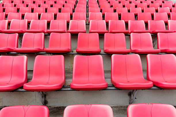 istock Red seats in football stadium 485294360