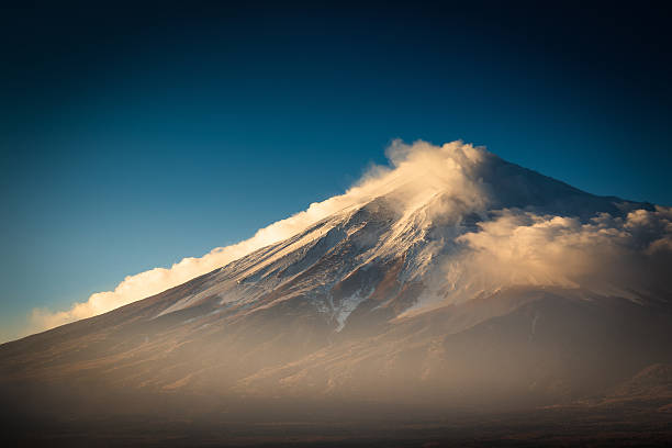 Mount Fuji in Fall stock photo