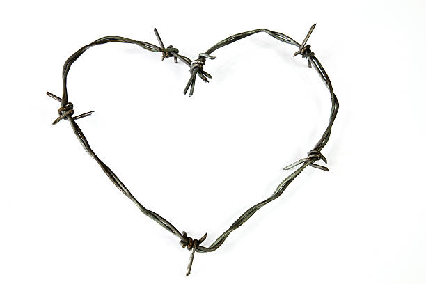 istock Heart of barbed wire 485296363