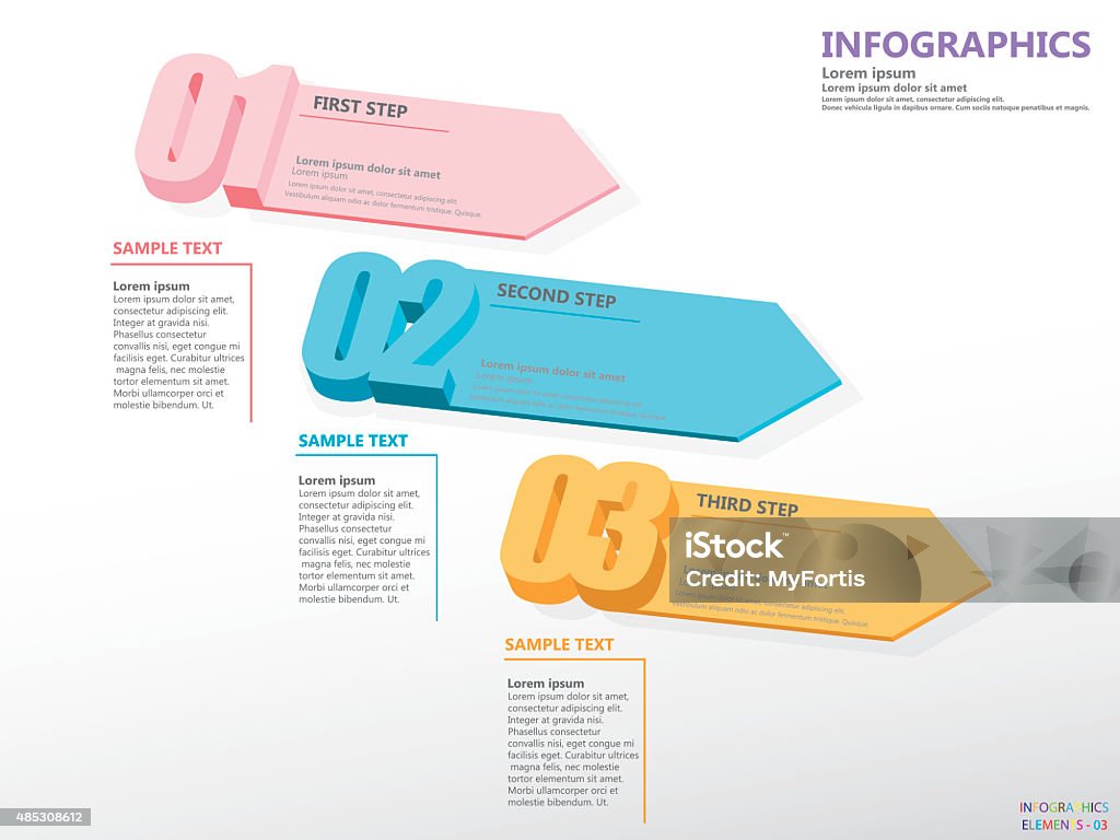 Numeric Graphics Infographics Numeric Set Stock Illustration - Download Image Now ...