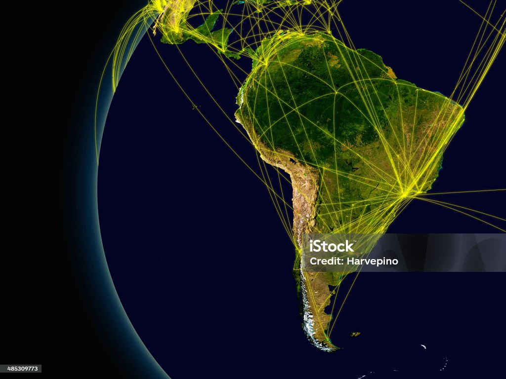 Conexiones de América del Sur - Foto de stock de Hispanoamérica libre de derechos