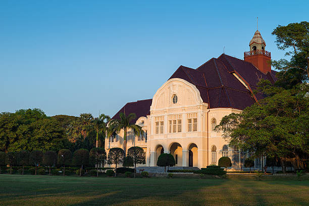 Blue sky and Thai Palace stock photo