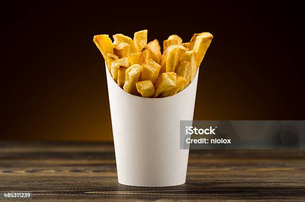 French Fries Packaging Paper Stock Photo - Download Image Now - French Fries,  American Culture, Basket - iStock