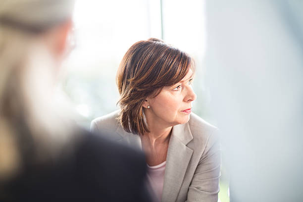 istock Manager at a business meeting 485311307
