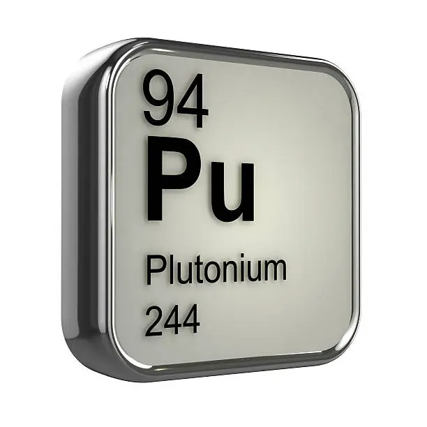 3d render of plutonium element design
